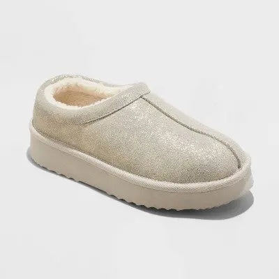 Stars Above Women's Amira Suede Clog Slippers - Cozy Comfort for Indoor/Outdoor - Secondipity