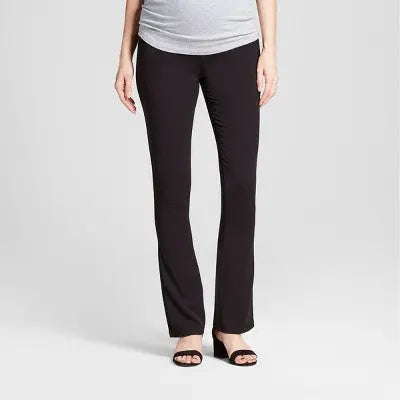 Over Belly Bootcut Maternity Trousers - Isabel Maternity by Ingrid & Isabel Black 4 Isabel Maternity by Ingrid & IsabelBullseye Deals