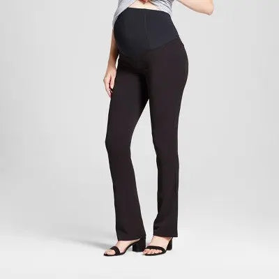 Over Belly Bootcut Maternity Trousers - Isabel Maternity by Ingrid & Isabel Black 4 Isabel Maternity by Ingrid & IsabelBullseye Deals