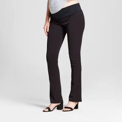 Over Belly Bootcut Maternity Trousers - Isabel Maternity by Ingrid & Isabel Black 4 Isabel Maternity by Ingrid & IsabelBullseye Deals