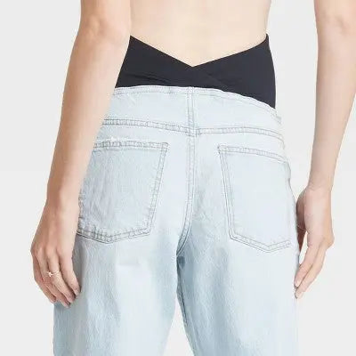 Over Belly Cropped Vintage Straight Maternity Jeans - Isabel Maternity by Ingrid & Isabel Isabel Maternity by Ingrid & IsabelBullseye Deals