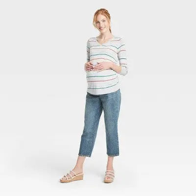 Over Belly Cropped Vintage Straight Maternity Jeans - Isabel Maternity by Ingrid & Isabel Isabel Maternity by Ingrid & IsabelBullseye Deals