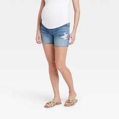 Over Belly Maternity Jean Shorts - Isabel Maternity by Ingrid & Isabel Isabel Maternity by Ingrid & IsabelBullseye Deals
