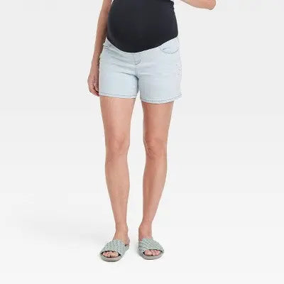 Over Belly Maternity Jean Shorts - Isabel Maternity by Ingrid & Isabel Isabel Maternity by Ingrid & IsabelBullseye Deals