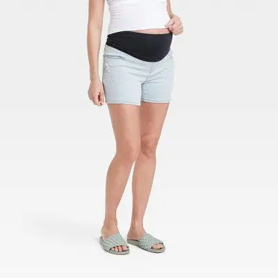 Over Belly Maternity Jean Shorts - Isabel Maternity by Ingrid & Isabel Isabel Maternity by Ingrid & IsabelBullseye Deals