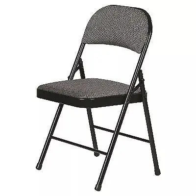 Peakform 4pk Fabric Padded Folding Chair Gray: Metal Frame, Polypropylene, No Assembly, Spot Clean Plastic Development GroupBullseye Deals