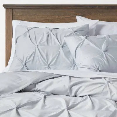 Pinch Pleat Duvet Cover & Sham Set Creamy - Threshold™ ThresholdBullseye Deals