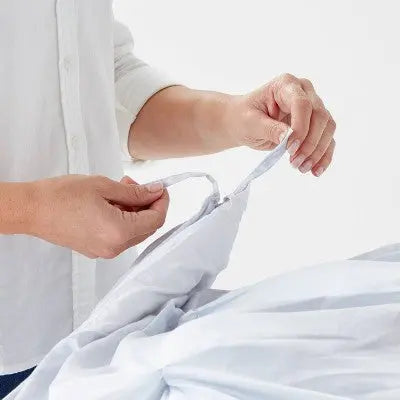 Pinch Pleat Duvet Cover & Sham Set Creamy - Threshold™ ThresholdBullseye Deals