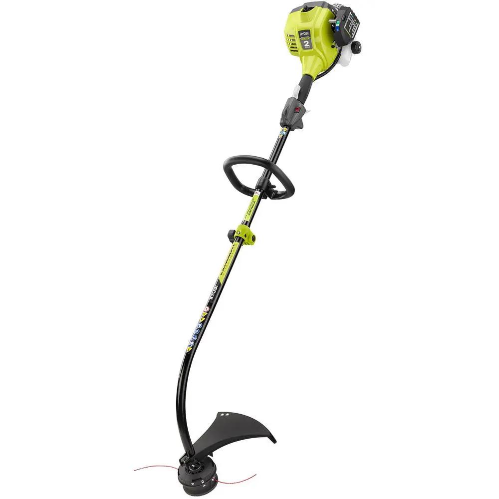 RYOBI 25cc 2-Cycle Attachment Capable Full Crank Curved Shaft Gas String Trimmer RYOBIBullseye Deals
