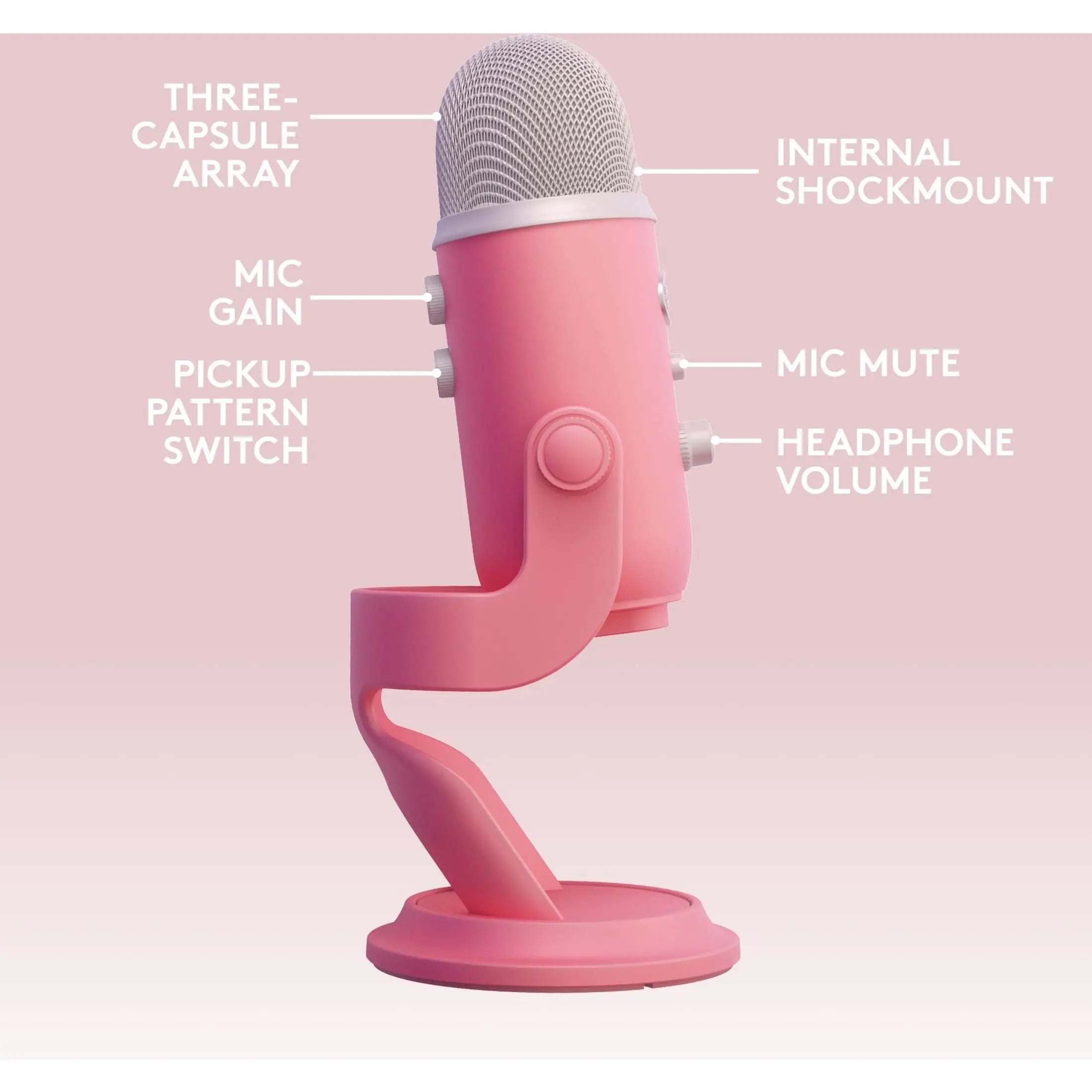 Refurbished - Logitech - Blue Yeti Multi-Pattern USB Condenser Gaming Microphone (988-000530) LogitechBullseye Deals