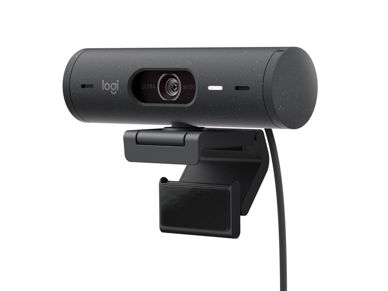 Refurbished - Logitech Brio 500 1920x1080p Webcam with Privacy Cover - Graphite - 996-000504 LogitechBullseye Deals