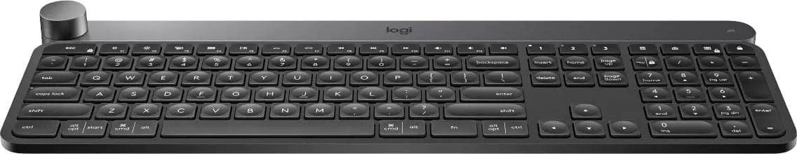 Refurbished - Logitech - Craft Wireless Keyboard - Dark gray and aluminum LogitechBullseye Deals
