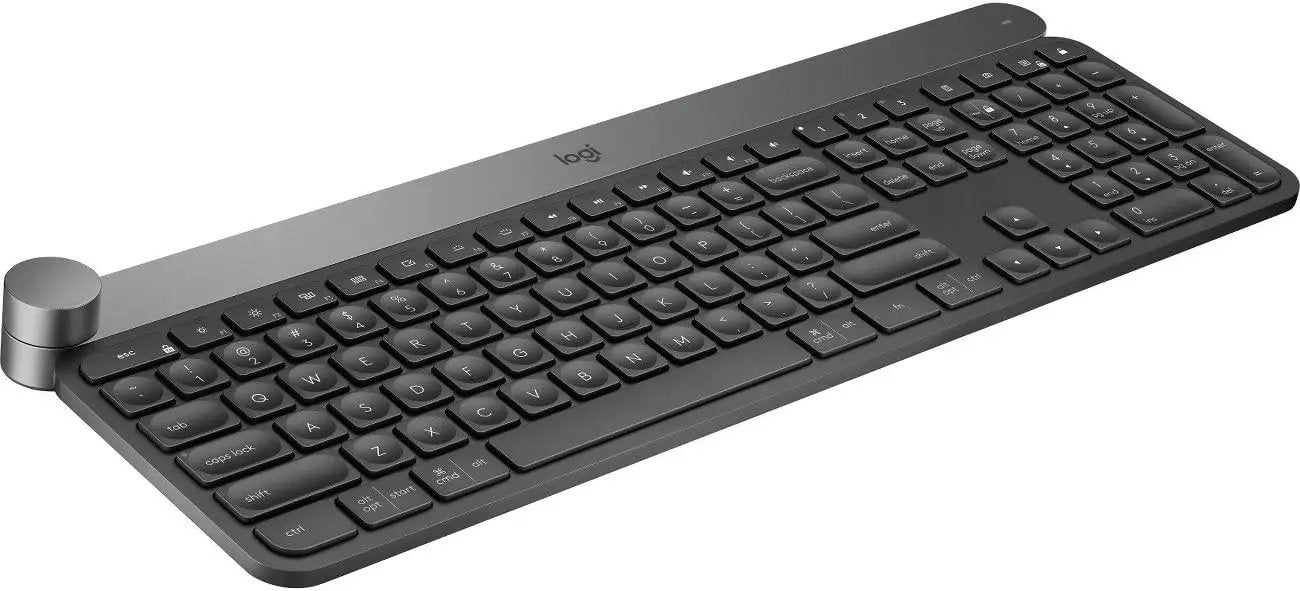 Refurbished - Logitech - Craft Wireless Keyboard - Dark gray and aluminum LogitechBullseye Deals