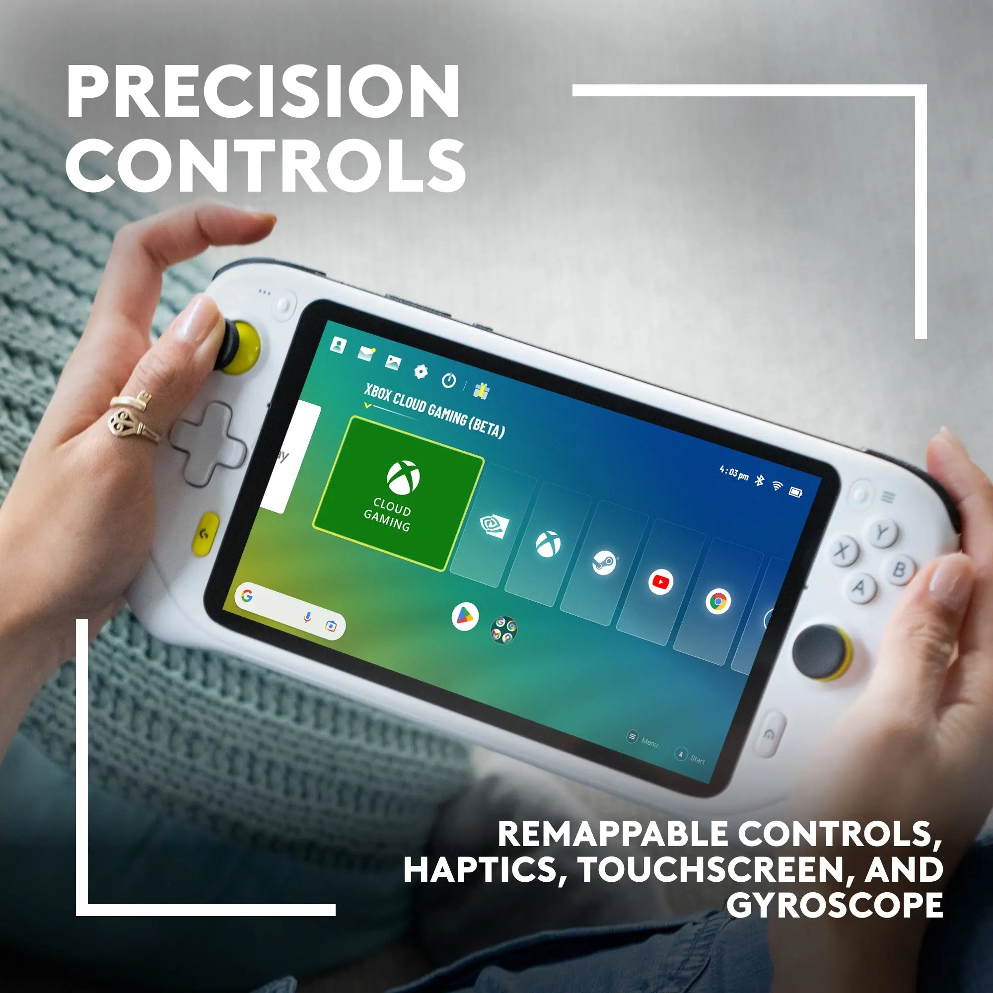 Refurbished - Logitech - G CLOUD Gaming Handheld Console - White LogitechBullseye Deals