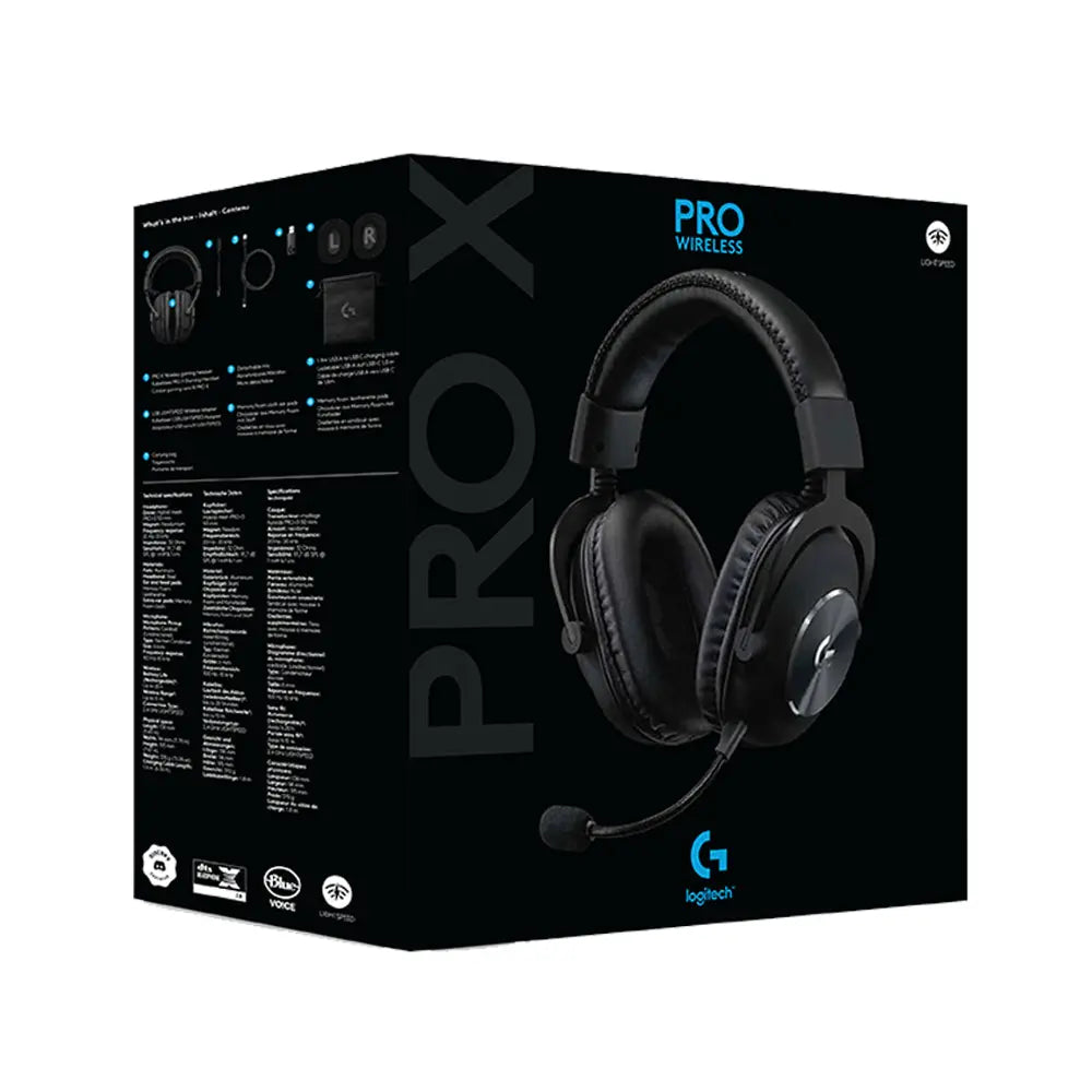 Refurbished - Logitech G PRO X Wireless Lightspeed Gaming Headset with Blue VO!CE Mic Filter Tech LogitechBullseye Deals