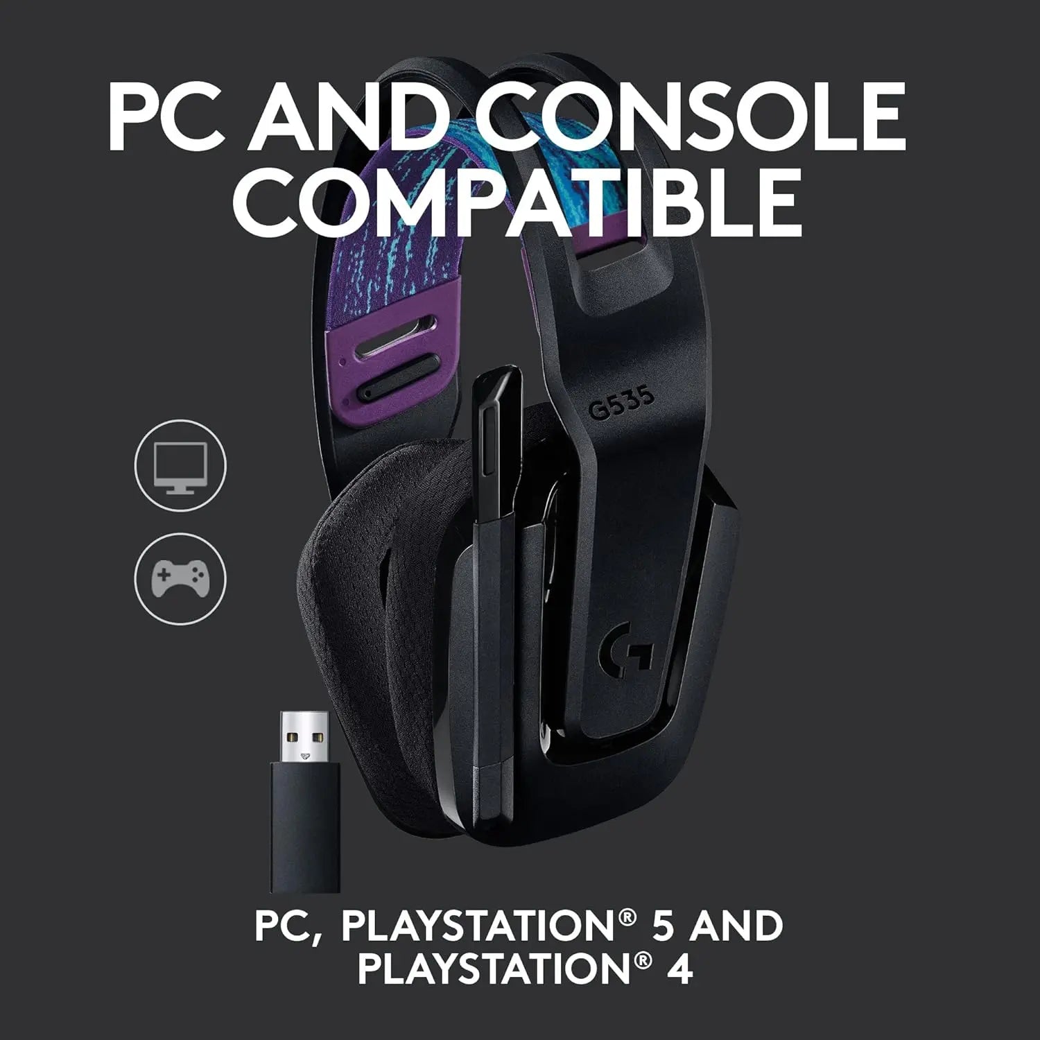 Refurbished - Logitech G535 Lightspeed Wireless Gaming Headset  compatible with PC, PS4, PS5 LogitechBullseye Deals