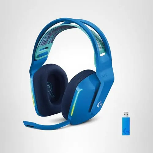 Refurbished - Logitech - G733 LIGHTSPEED Wireless Gaming Headset for PS4, PC Blue - 981-000942 LogitechBullseye Deals