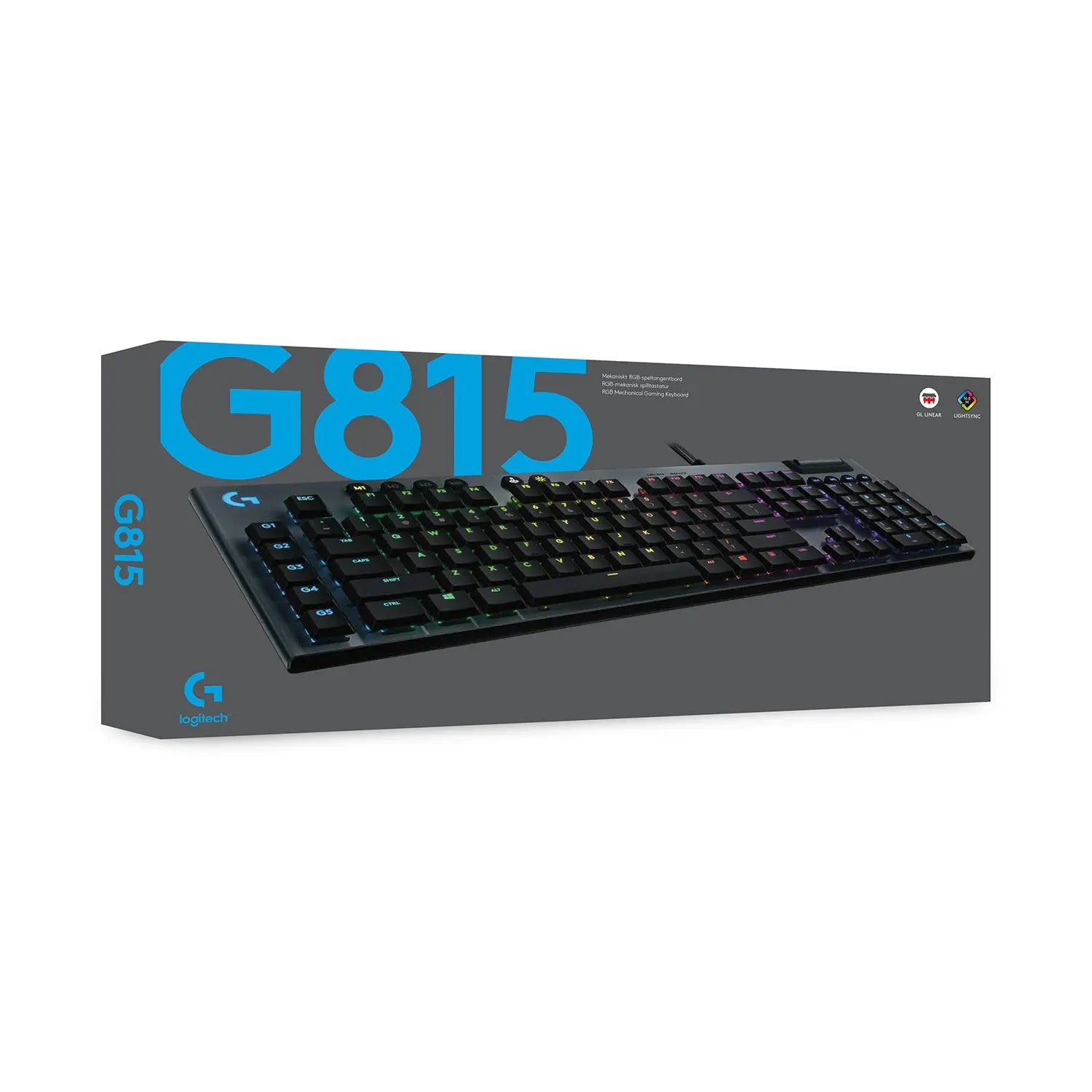 Refurbished - Logitech - G815 LIGHTSYNC Full-size Wired Gaming Keyboard - 920-009087 LogitechBullseye Deals