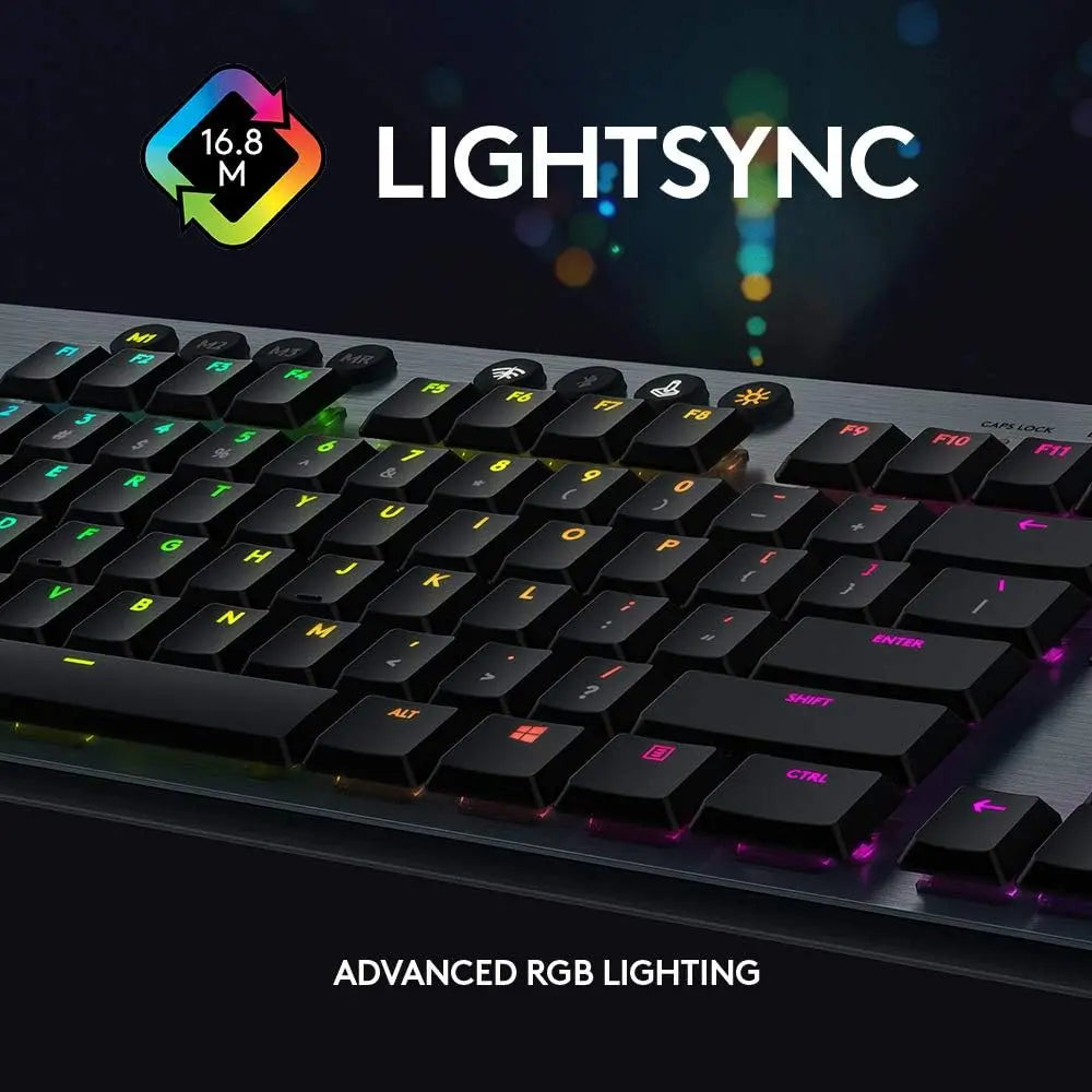 Refurbished - Logitech G815 LIGHTSYNC RGB Mechanical Gaming Keyboard LogitechBullseye Deals