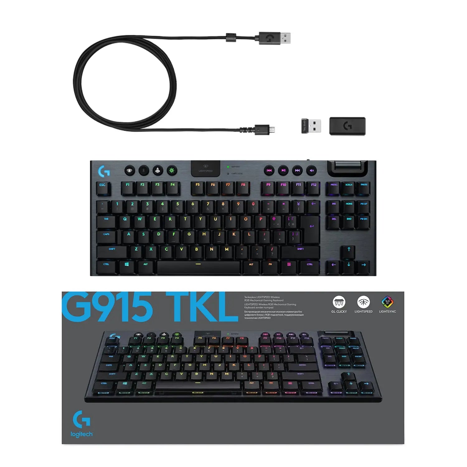 Refurbished - Logitech - G915 LIGHTSPEED TKL Wireless Mechanical GL Linear Switch Gaming Keyboard LogitechBullseye Deals