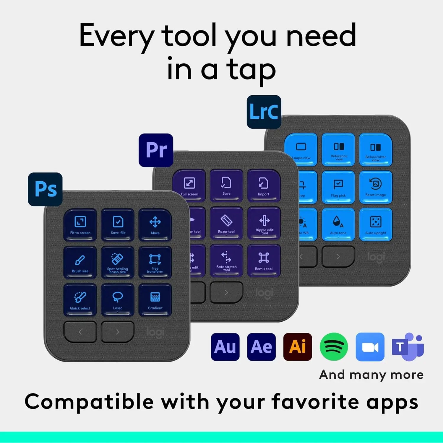 Refurbished - Logitech MX Creative Console Programmable Keypad w 9 Customizable Keys - 920-012660 LogitechBullseye Deals
