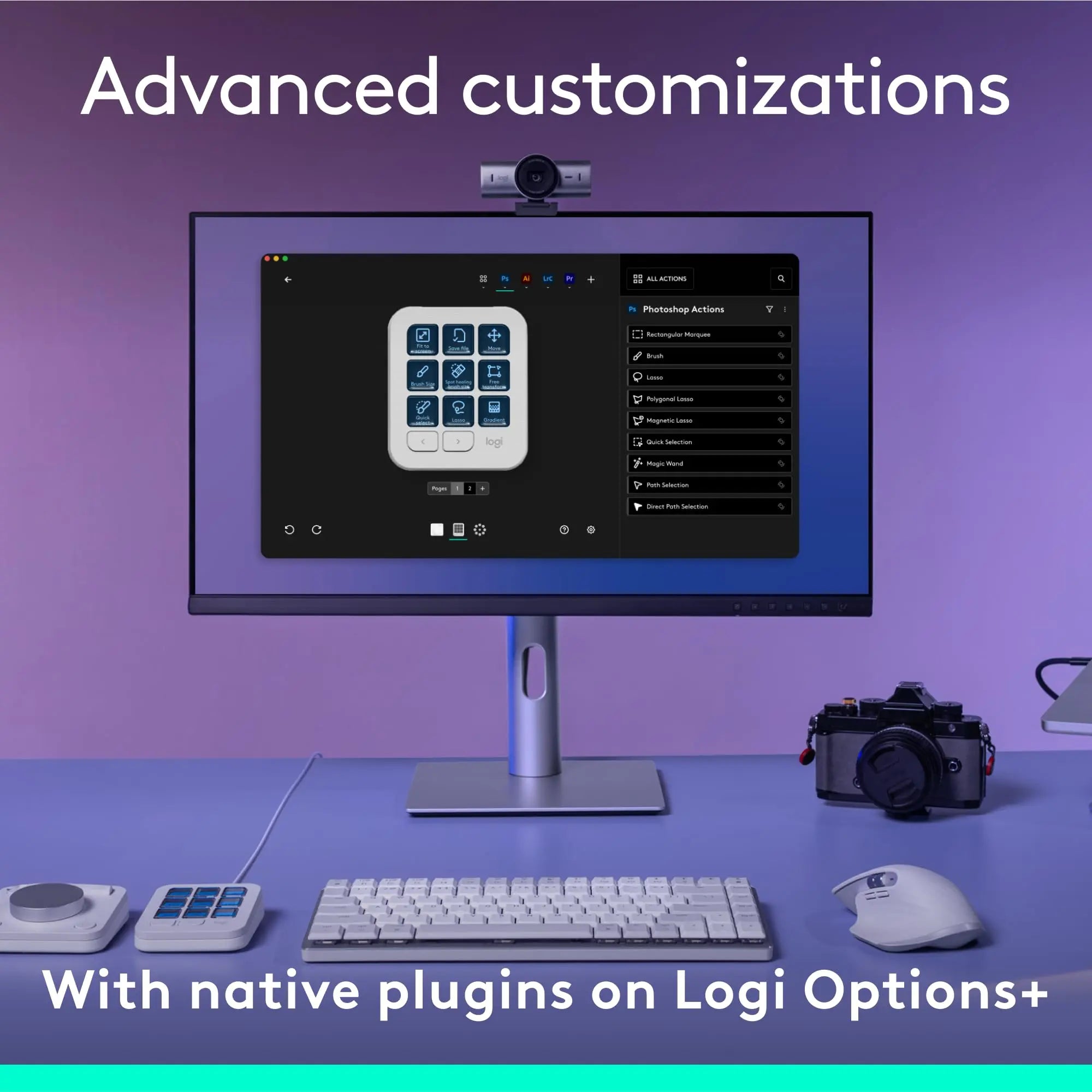 Logitech - MX Creative Console Programmable Keypad - 920-012661 ...