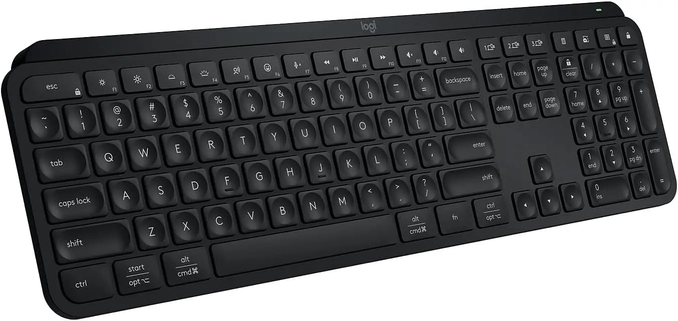 Refurbished - Logitech MX Keys S Wireless Keyboard, Black (920-011406) LogitechBullseye Deals