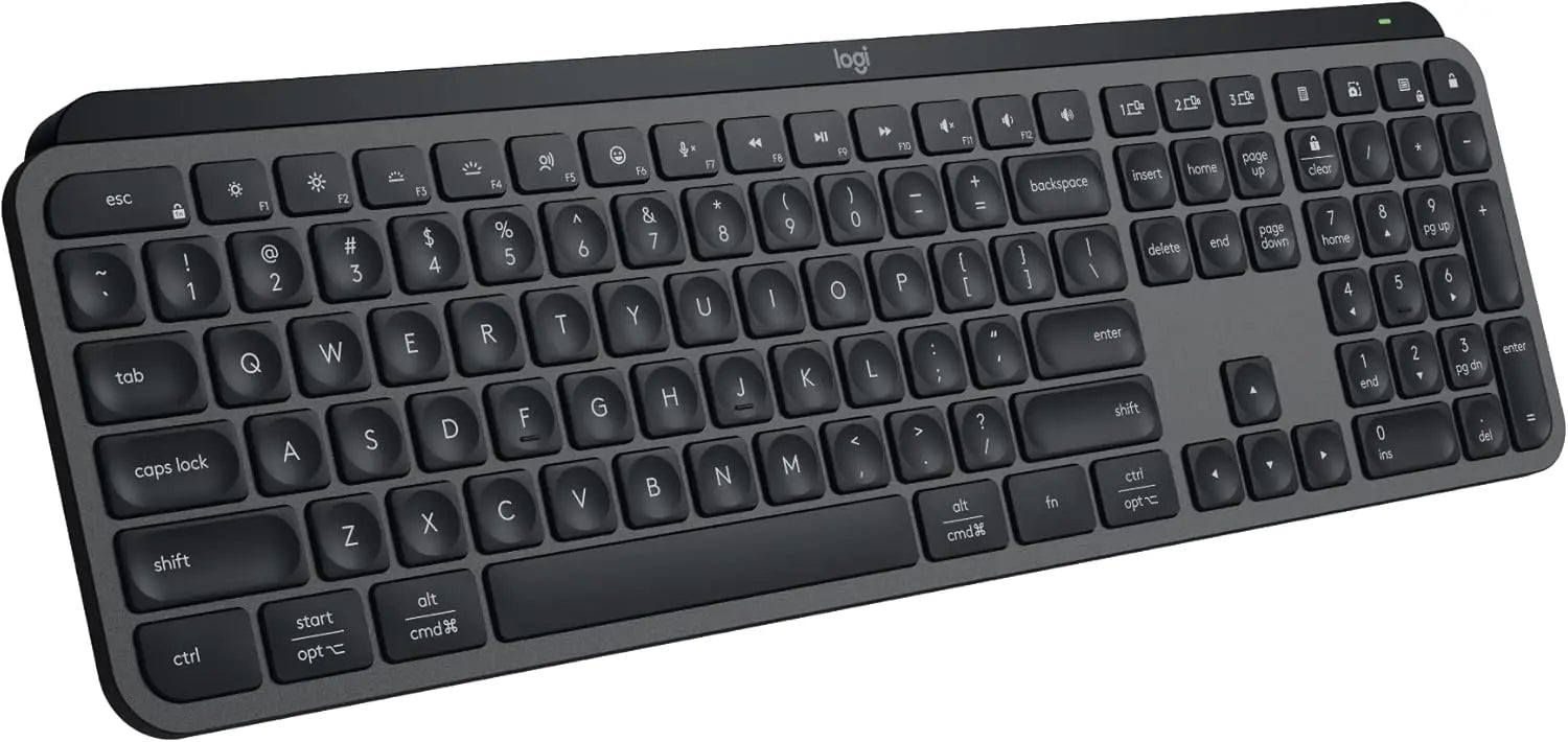 Refurbished - Logitech MX Keys S Wireless Keyboard, Low Profile, Quiet Typing, Backlighting, Bluetooth LogitechBullseye Deals