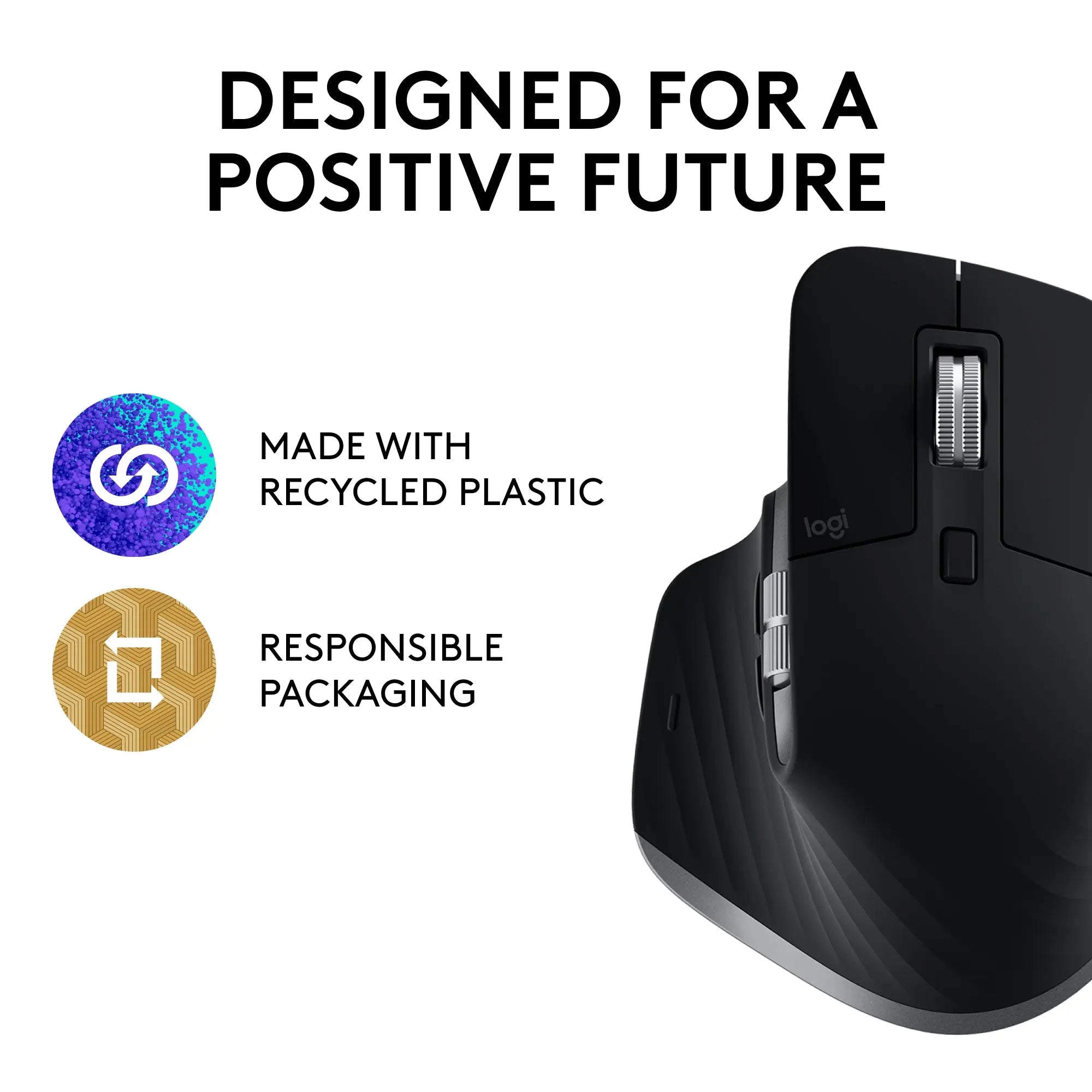 Refurbished - Logitech MX Master 3S for Mac Wireless Bluetooth Mouse - Black LogitechBullseye Deals