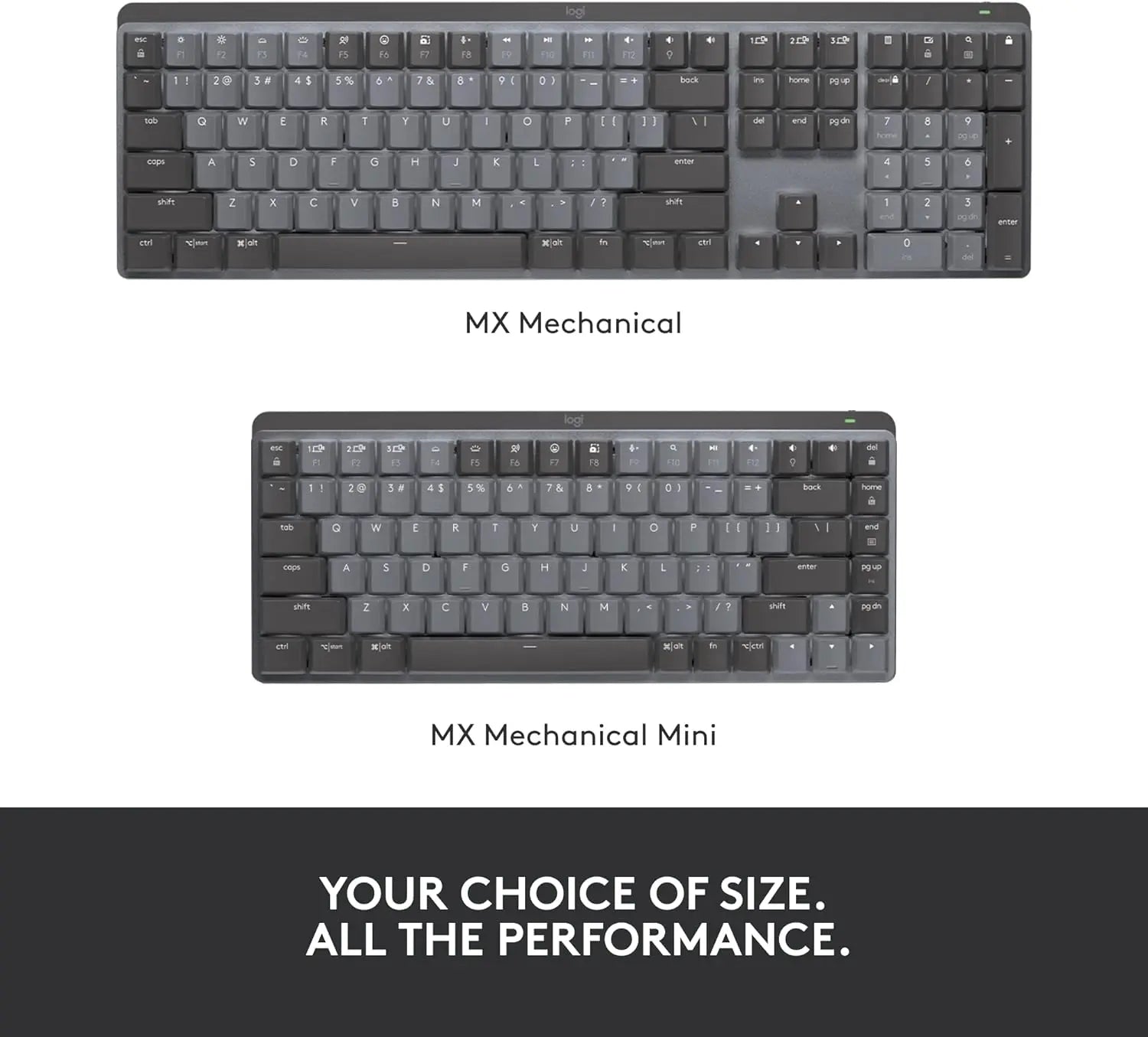 Refurbished - Logitech MX Mechanical Mini Wireless Illuminated Keyboard, Clicky Switches - 920-010552 LogitechBullseye Deals