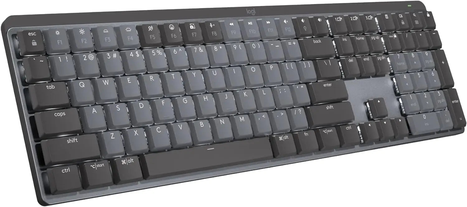 Refurbished - Logitech MX Mechanical Wireless Illuminated Performance Keyboard, Clicky Switches - 920-010549 LogitechBullseye Deals