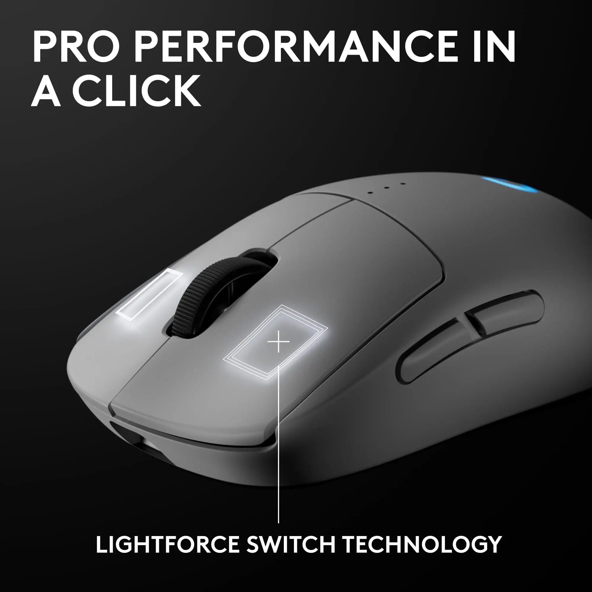 Refurbished - Logitech - PRO 2 LIGHTSPEED Optical HERO 44K DPI Gaming Mouse - 910-007290 LogitechBullseye Deals