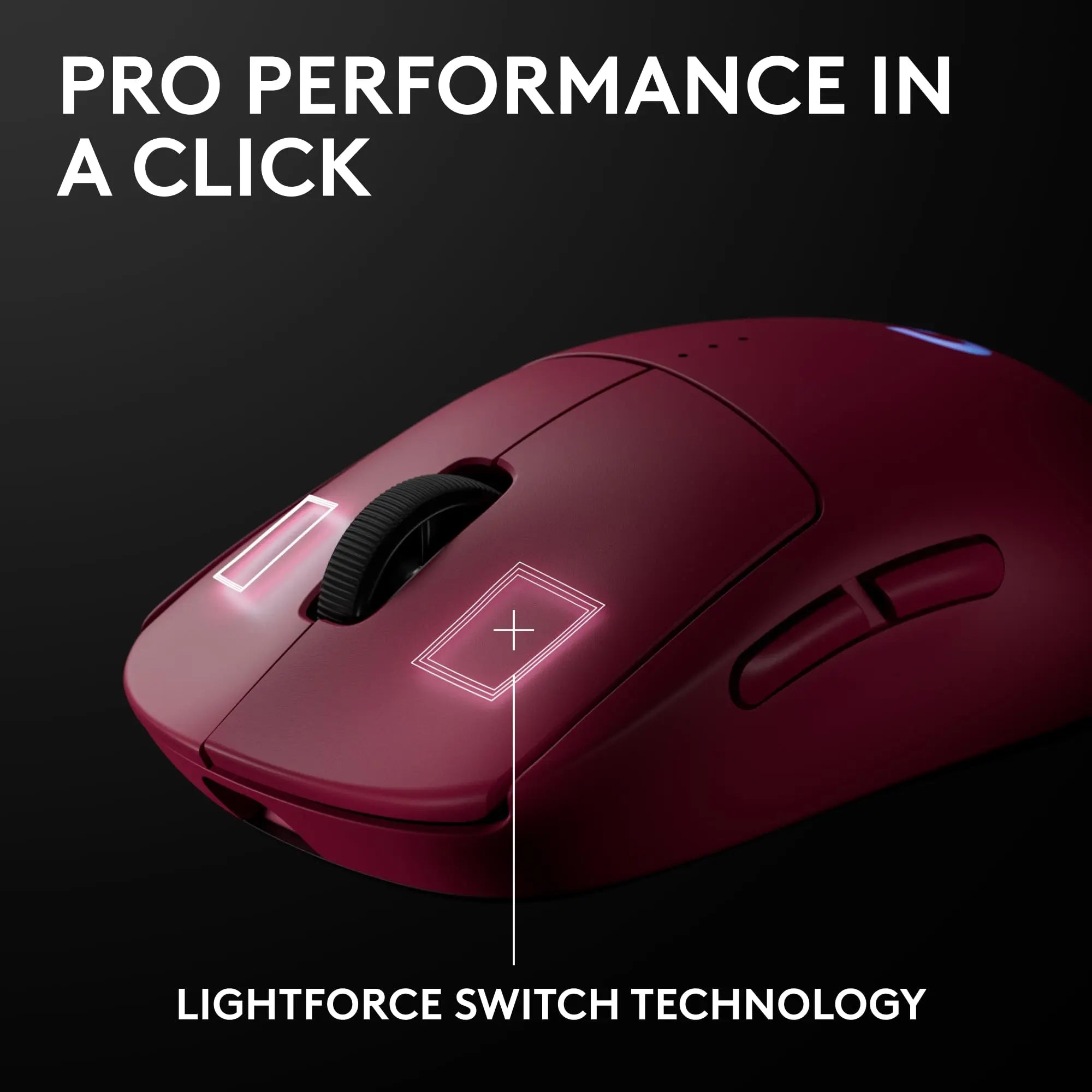 Refurbished - Logitech PRO 2 LIGHTSPEED Optical HERO 44K DPI Gaming Mouse - 910-007291 LogitechBullseye Deals