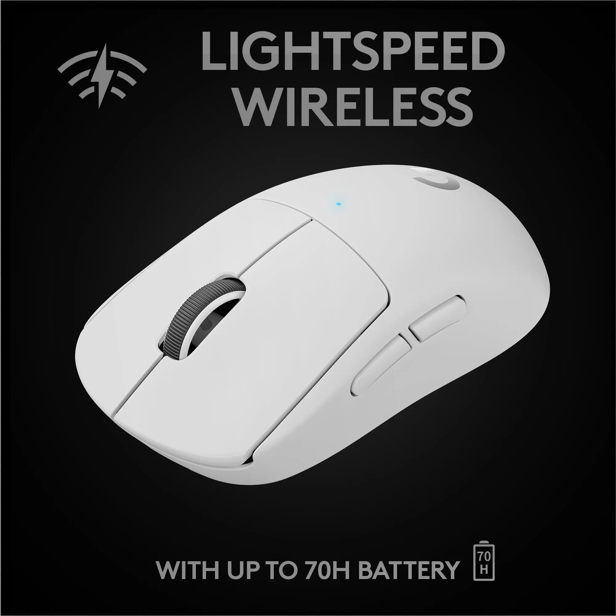 Refurbished - Logitech - PRO X SUPERLIGHT Lightweight Wireless Optical Gaming Mouse with HERO 25K Sensor - White LogitechBullseye Deals