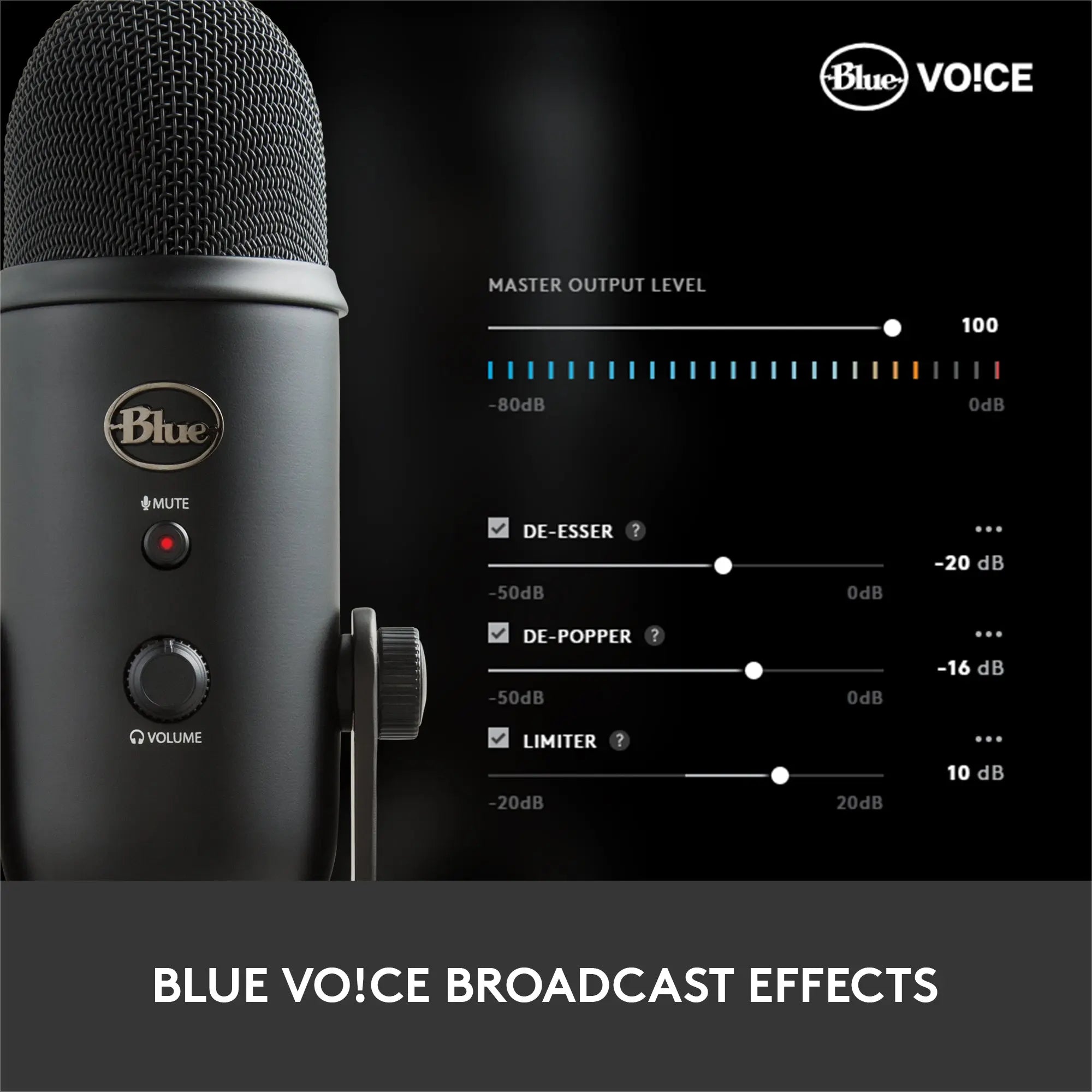 Refurbished - Logitech for Creators Blue Yeticaster Pro Broadcast Bundle  Yeti USB Microphone LogitechBullseye Deals
