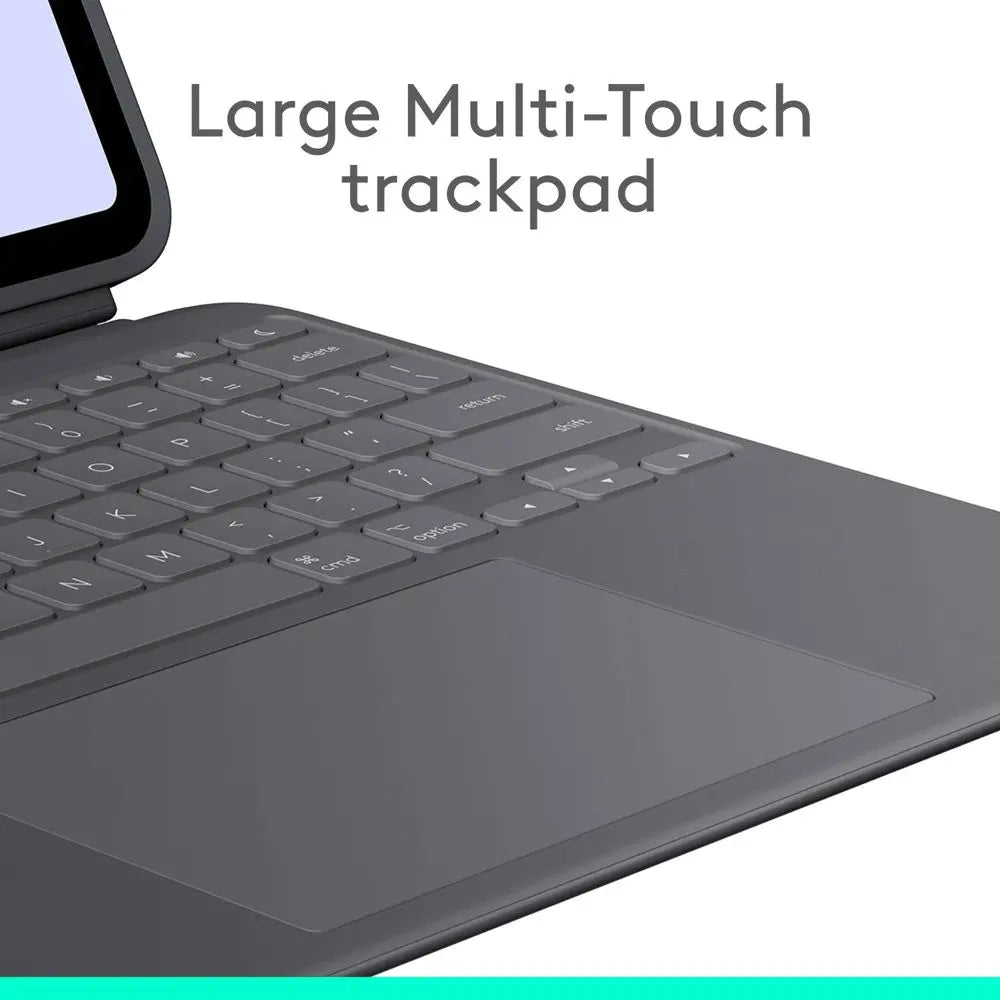 Refurbished - Logitech -iPad Pro 13-inch Keyboard Case with Detachable Keyboard and Trackpad - Graphite LogitechBullseye Deals