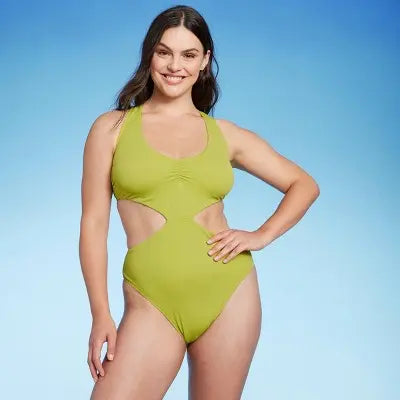 Shade & Shore Women's Braided Strap Detail Monokini Swimsuit Shade & ShoreBullseye Deals