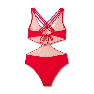 Shade & Shore Women's Braided Strap Detail Monokini Swimsuit Shade & ShoreBullseye Deals