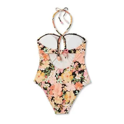 Shade & Shore Women's Halter Keyhole Bandeau One-Piece: Swimwear Sass! Shade & ShoreBullseye Deals