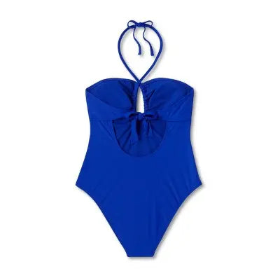 Shade & Shore Women's Halter Keyhole Bandeau One-Piece: Swimwear Sass! Shade & ShoreBullseye Deals