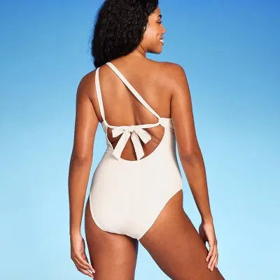 Shade & Shore Women's Plunge Asymmetrical One Piece Swimsuit One Shoulder Shade & ShoreBullseye Deals