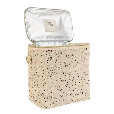 SoYoung Lunch Bag Linen Messenger Removable Insulated Insert SoYoungBullseye Deals