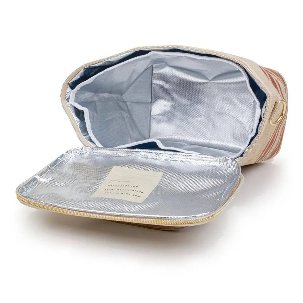 SoYoung Lunch Bag Linen Messenger Removable Insulated Insert SoYoungBullseye Deals