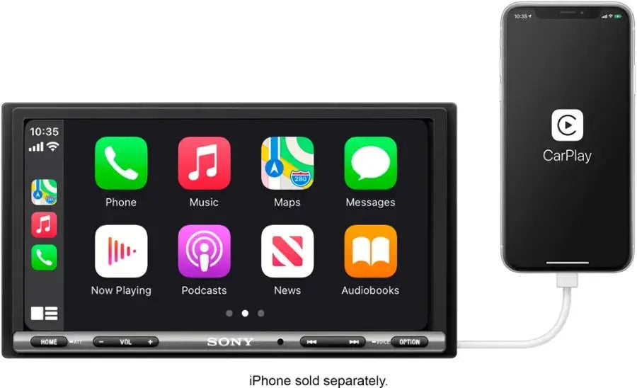 Sony 6.95" Android Auto and Apple CarPlay Bluetooth Digitial Media Receiver SonyBullseye Deals