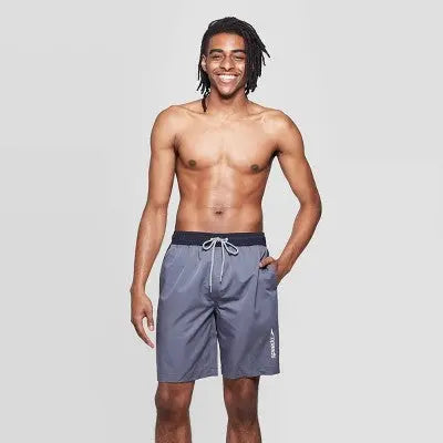 Speedo Men's 9 Marina Long Volley Swim Trunks - UPF 50+, Gray