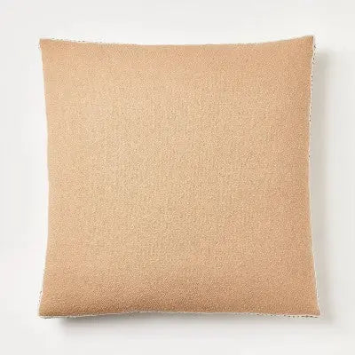 Oversized Woven Striped Square Throw Pillow Neutral/Dark Tan - Threshold designed with Studio McGee Threshold designed w/Studio McGeeBullseye Deals