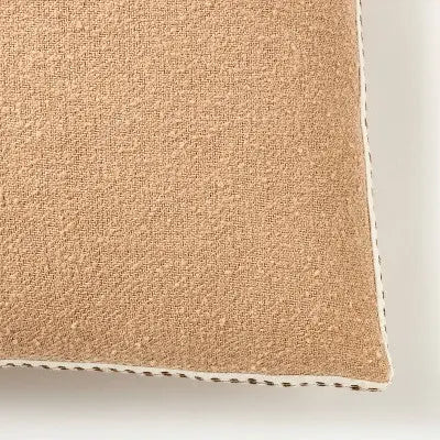 Oversized Woven Striped Square Throw Pillow Neutral/Dark Tan - Threshold designed with Studio McGee Threshold designed w/Studio McGeeBullseye Deals