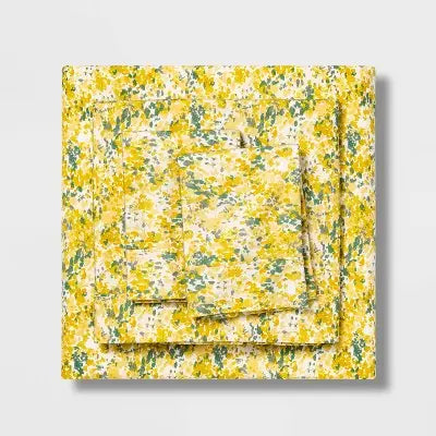 Threshold Organic Cotton Printed Sheet Set: 300 TC, OEKO-TEX Certified - Secondipity