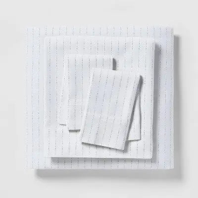Threshold Organic Cotton Printed Sheet Set: 300 TC, OEKO-TEX Certified - Secondipity