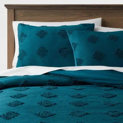 Threshold Tufted Duvet Cover Set Corner Anchoring Ties ThresholdBullseye Deals